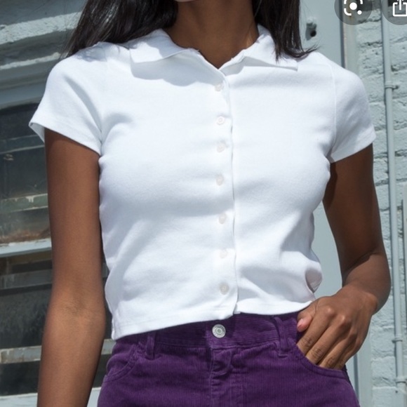 Brandy Melville Tops - Brandy Melville Caroline polo top